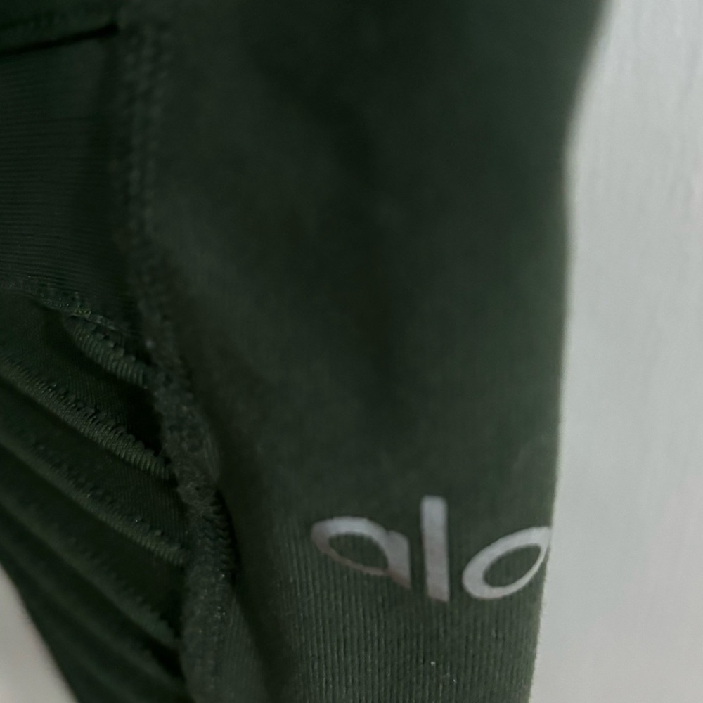 Alo green moto leggings. Worn a handful of times. Smoke free home.
